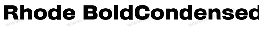 Rhode BoldCondensed字体转换